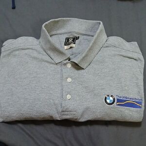 BMW Heather Gray Polo Shirt for Men